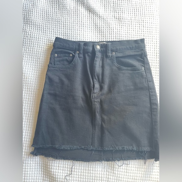 SOLD - Aritizia  black denim skirt. - Picture 1 of 3